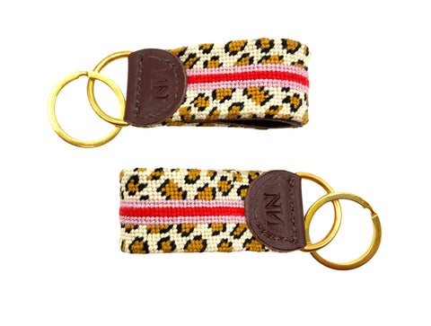 NN x Good Threads leopard stripe keychain