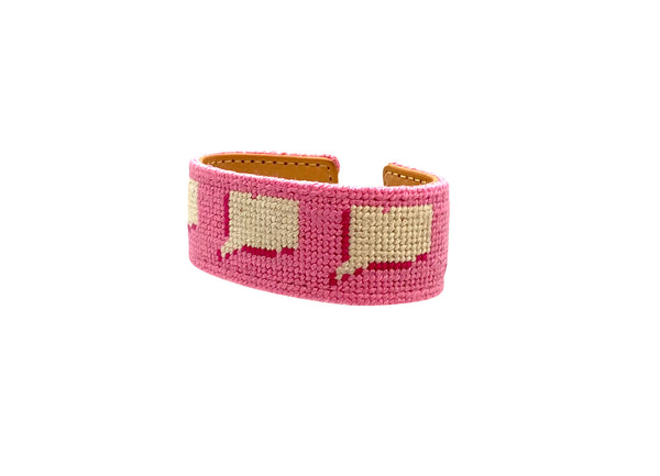 Connecticut slim needlepoint cuff