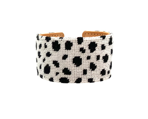 spotty needlepoint cuff
