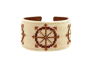 the captain needlepoint cuff