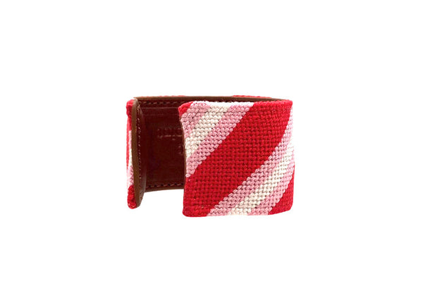 prep school needlepoint cuff