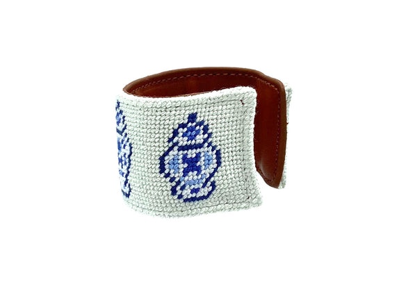 ginger jar needlepoint cuff