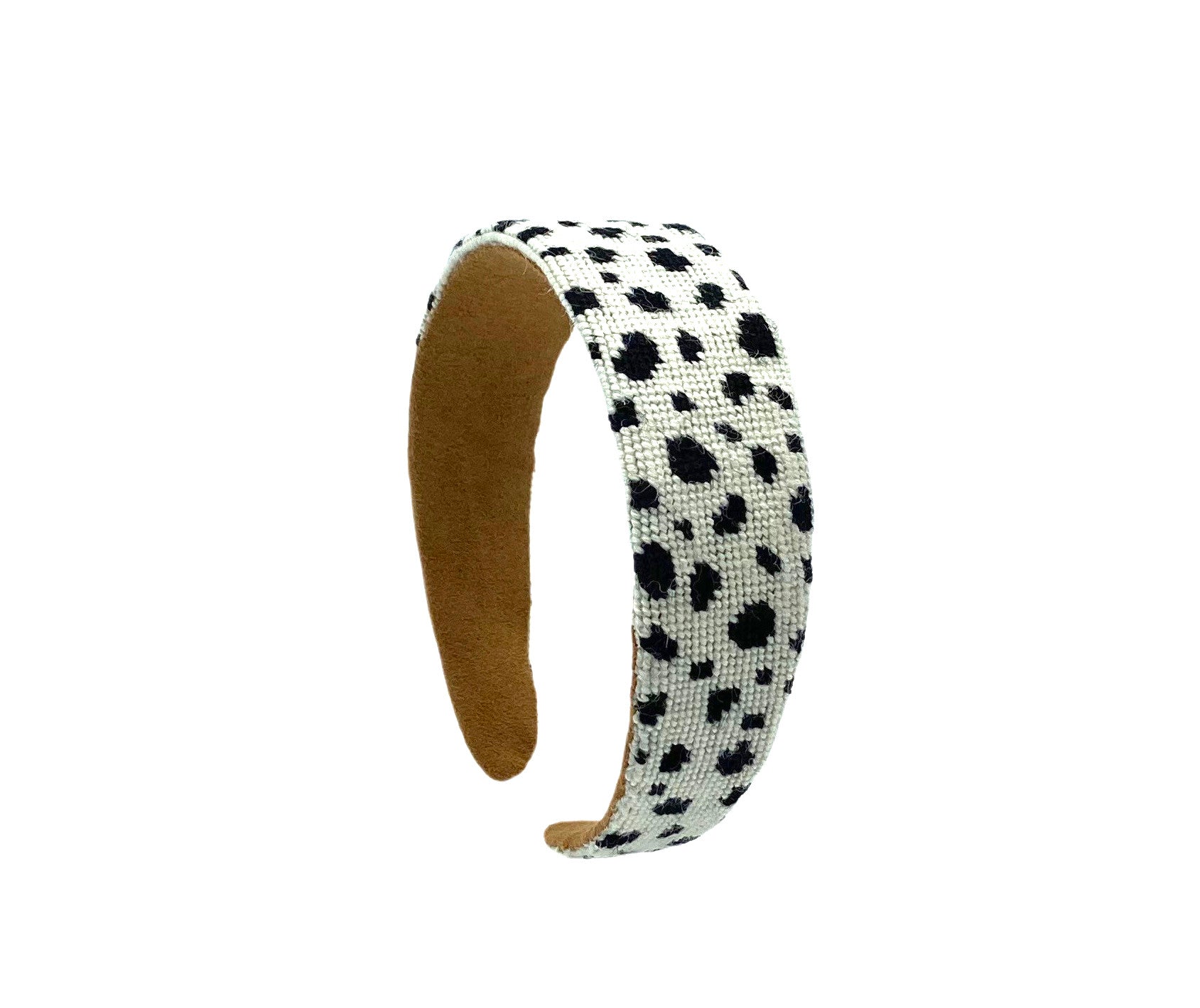spotty needlepoint headband