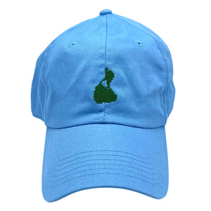 Block Island on hydrangea blue hat