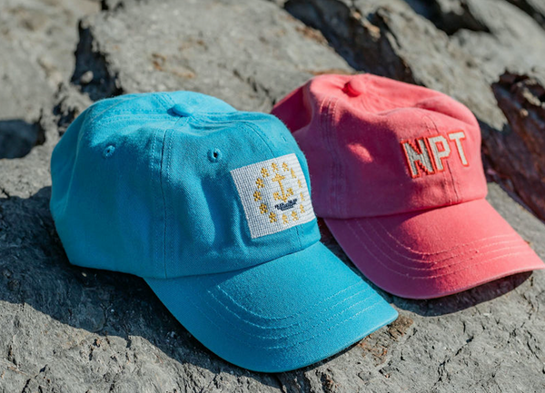 NPT (Newport) on washed rose hat