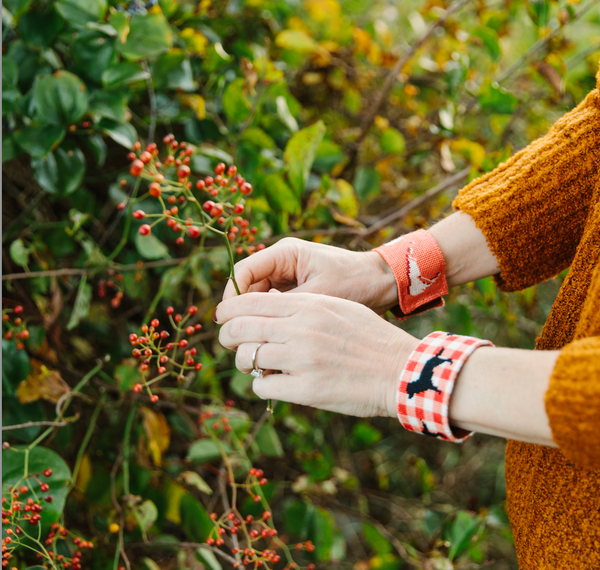 Nantucket needlepoint cuff