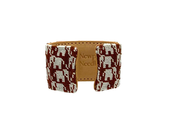elephant parade needlepoint cuff
