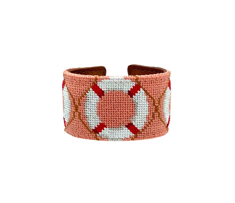 overboard needlepoint cuff