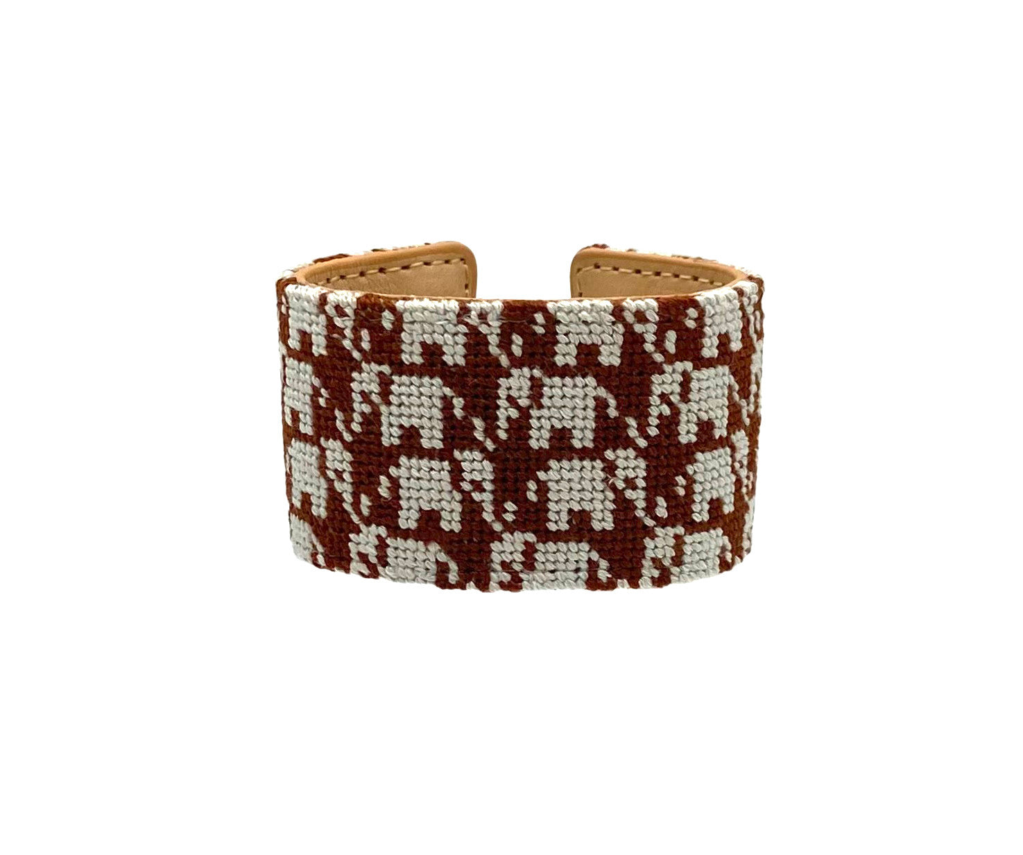 elephant parade needlepoint cuff