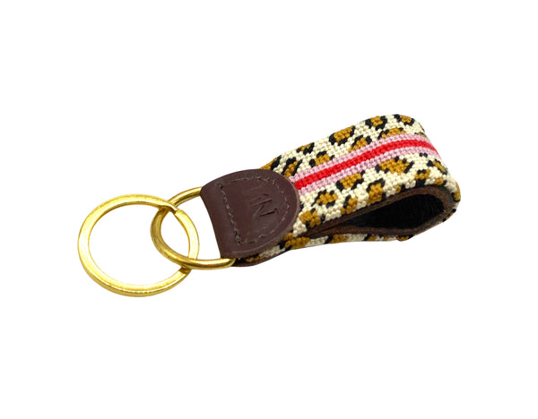 NN x Good Threads leopard stripe keychain