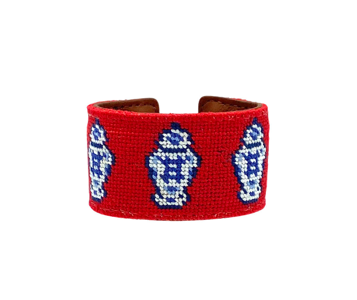 red ginger jar cuff